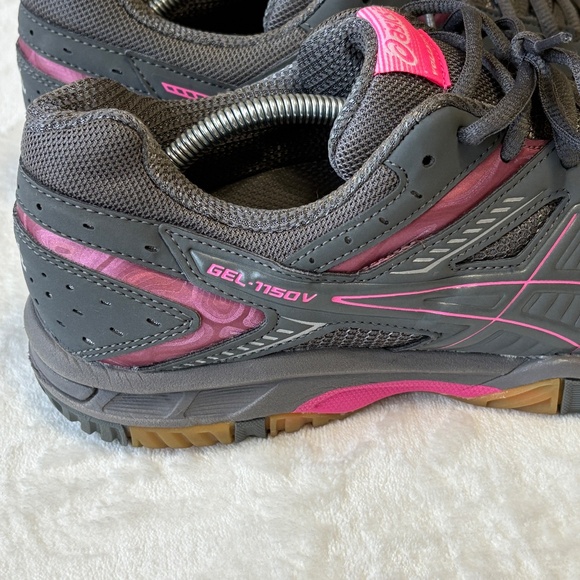 ASICS Gel-1150V Volleyball Shoe Womens Size 9 Gray & Pink Athletic Sneaker - Picture 4 of 11